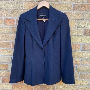 Vintage Giorgio Armani Striped Blazer Jacket Size 36